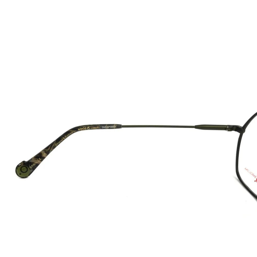 Etnia Barcelona Eyeglasses Frames EXEDRA GP Matte Dark Green Geometric 53-18-140